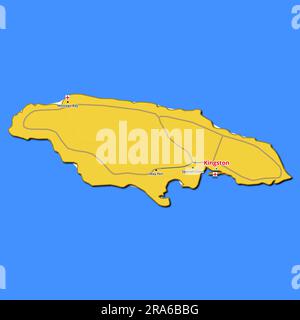ジャマイカ 地図　Shell Road Map of Jamaica ジャマイカ 地図 Shell Road Map of Jamaica Shell Road Map of
