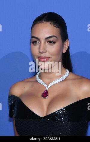 Georgina Rodríguez attends the red carpet for the 10th anniversary
