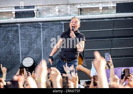 Oslo, Norway. 30th June, 2023. The American singer, songwriter and musician Bruce Springsteen performs a live concert with The E Street Band at Voldslokka in Oslo. (Photo Credit: Gonzales Photo/Alamy Live News Stock Photo