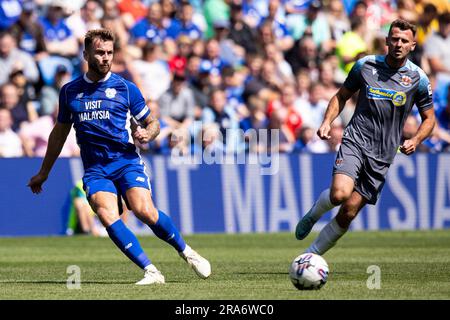 Cardiff, UK. 01st July, 2023. Joe Ralls of Cardiff City in action. Cardiff City v Penybont in a pre season friendly at Cardiff City Stadium on the 1st July 2023. Credit: Lewis Mitchell/Alamy Live News Stock Photo