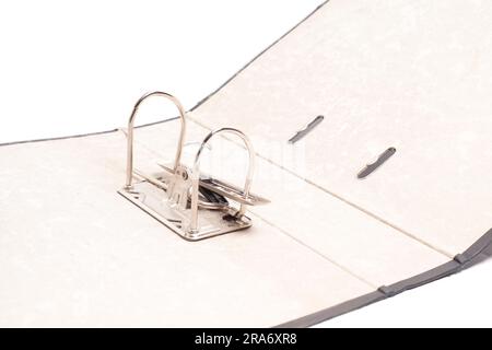 Gray Binder File Folder isolated on white background Stock Photo