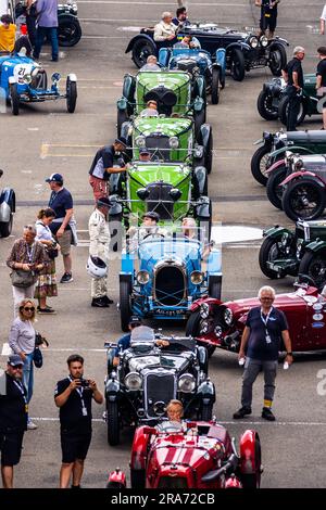 Le Mans, France. 01st July, 2023. ambiance during the Le Mans Classic 2023 from July 1 to 3, 2023 on the Circuit des 24 Heures du Mans, in Le Mans, France - Photo Damien Saulnier/DPPI Credit: DPPI Media/Alamy Live News Stock Photo