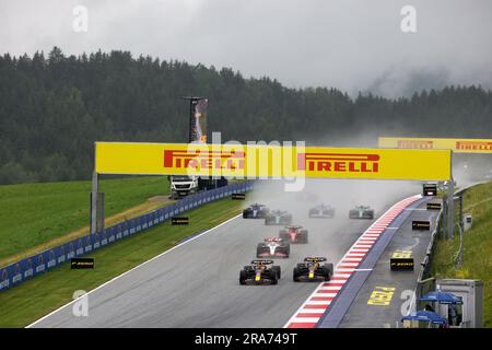 Spielberg, Styria, Austria. 1st July, 2023. Start of the race of Sprint Race of FORMULA 1 ROLEX GROSSER PREIS VON OSTERREICH 2023 - Jun29 to Jul2 in RedbullRing - Spielberg, Austria (Credit Image: © Alessio De Marco/ZUMA Press Wire) EDITORIAL USAGE ONLY! Not for Commercial USAGE! Credit: ZUMA Press, Inc./Alamy Live News Stock Photo