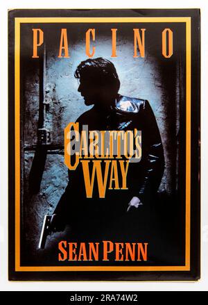 Front cover of publicity information for the movie Carlito's Way, which was released in 1993 Stock Photo