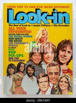 Cover of the 1976 Look-in television annual Stock Photo