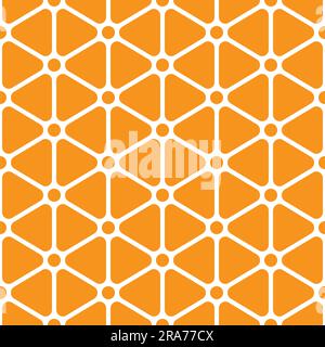 Geometric seamless pattern. Abstract background of colored geometric shapes. Colored triangles rounded corner and circles. Simple design wallpaper for Stock Vector