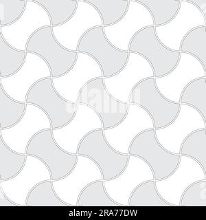 Seamless pattern in the shape of apple stump. Paving slabs in the form of an apple core. Simple wallpaper diagonal geometric prints. Monochrome vector Stock Vector
