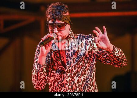 Dante Spinetta: Latin Funk Tour 2023 Stock Photo