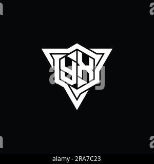 YX Logo monogram with hexagon slice shape design template Stock Photo ...