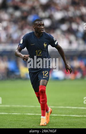 PARIS, FRANCE - JUNE 19: Randal Kolo Muani And Aurelien Tchouameni Of ...