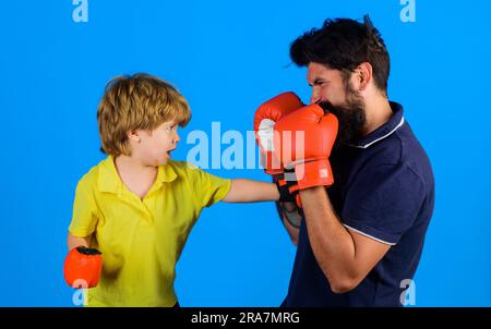 Little children in sportswear on boxing ring Stock Photo - Alamy