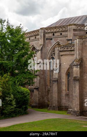 Wells Cathedral, in Wells Somerset, Stock Photo