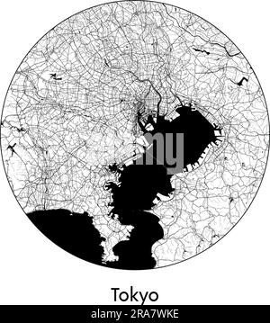 City Map Asia Japan Sendai vector illustration Stock Vector Image & Art ...