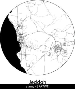 Vector city map of Jeddah, Saudi Arabia Stock Vector Image & Art - Alamy