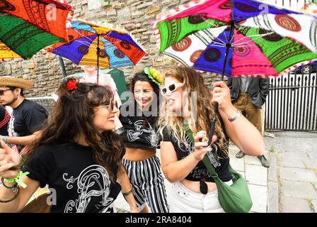 St Pauls, Bristol, UK. 1st July 2023. St Pauls Carnival, the return of an iconic and vibrant carnival and procession, attracting around 100,000 people. Organised by the St Pauls Carnival Community Interest Company (CIC). Credit: Stephen Bell/Alamy Live News Stock Photo