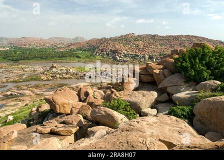 Different shapes rocks in Hampi, Karnataka, South India, India, Asia ...