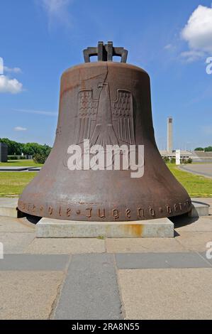 Olympic Bell at the Olympic Stadium, Berlin, Germany Stock Photo