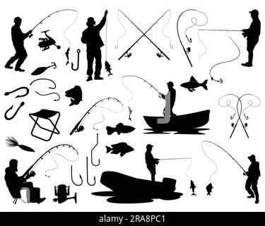 Fishing icon. Hook and angling, fisherman symbol. Flat design. Stock -  Vector illustration Stock Vector Image & Art - Alamy