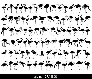 Set of Elephant Silhouette Stock Vector
