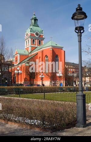 St Jacob's Church, St Jacobs Kyrka, by Kungstraedgarden Park, Norrmalm, Stockholm, Sweden Stock Photo