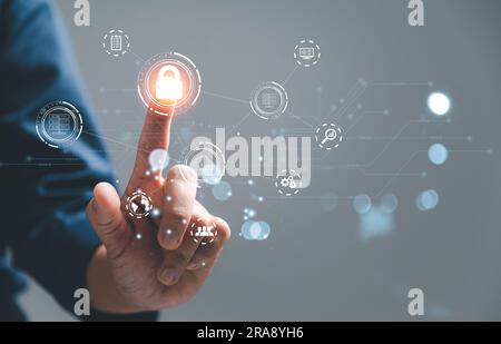 Digital transformation change management, internet of things. new technology bigdata and business process strategy, automate operation, customer servi Stock Photo