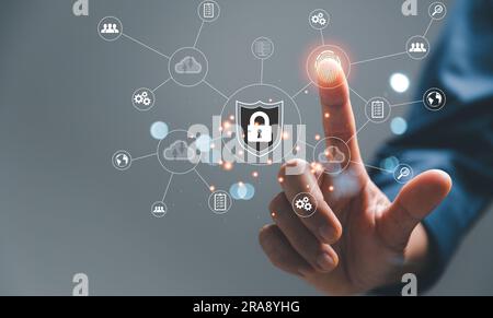 Digital transformation change management, internet of things. new technology bigdata and business process strategy, automate operation, customer servi Stock Photo
