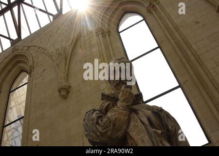 Ambroise paré, french surgeon and anatomist, sculpted by David d'Angers Stock Photo