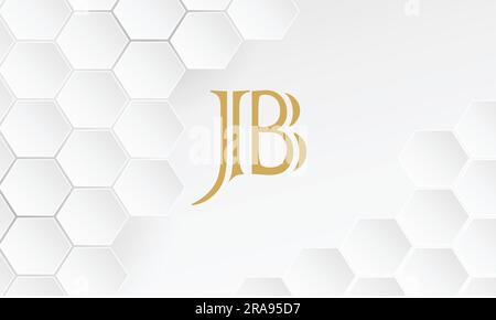 JB, BJ, Abstract Letters Logo Monogram Stock Vector