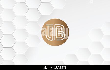 JB, BJ, Abstract Letters Logo Monogram Stock Vector
