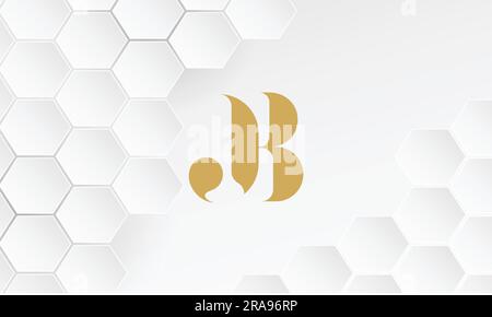 JB, BJ, Abstract Letters Logo Monogram Stock Vector