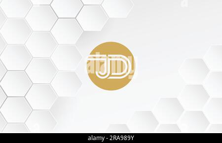 JD, DJ, Abstract Logo Design Stock Vector