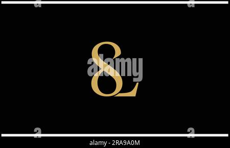 SL, LS, Abstract Logo Design Stock Vector