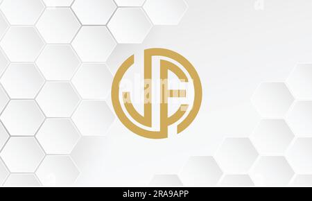 JE, EJ, Abstract Letters Logo Monogram Stock Vector