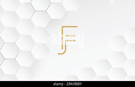 JF, FJ, Abstract Letters Logo Monogram Stock Vector