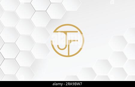 JF, FJ, Abstract Letters Logo Monogram Stock Vector