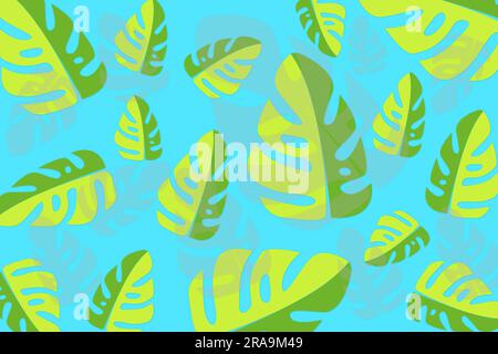 Abstract simply background with natural leaves lines, summer theme -  stock illustration Stock Photo