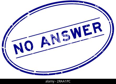 Grunge blue answer word rubber seal stamp on white background Stock ...