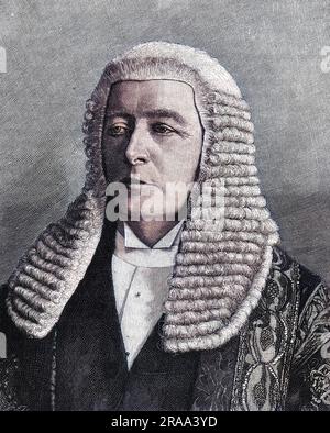 WILLIAM COURT GULLY, first viscount SELBY Statesman, Speaker in the House of Commons before his elevation to the peerage.     Date: 1835 - 1909 Stock Photo