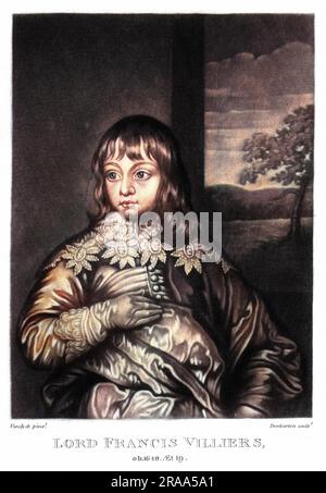 LORD FRANCIS VILLIERS son of George, duke of Buckingham : died aged 19, sadly...     Date: 1629 - 1648 Stock Photo