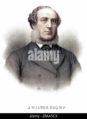 JOHN WALTER (junior) statesman, proprietor of The Times     Date: 1818 - 1894 Stock Photo