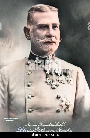 Liborius Ritter von Frank (1848-19??), Austro-Hungarian General during the First World War, Commander of the Austrian 5th Army in 1914.     Date: circa 1914 Stock Photo