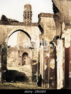 Mosque of El Hakim, Cairo, Egypt.     Date: 1857 Stock Photo