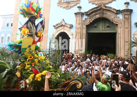 Salvador, Brazil. 02nd July, 2023. Celebrations of the Bicentennial of Independence of Brazil in Bahia, this Sunday, (02), in Salvador, (BA). Credit: Mauro Akin Nassor/FotoArena/Alamy Live News Stock Photo