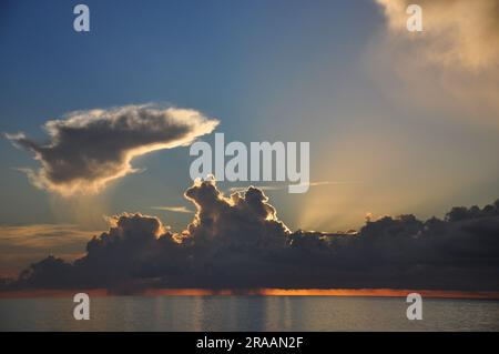 Storm clouds over the Atlantic Ocean Stock Photo