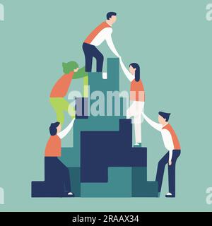 Success flat vector illustration Stock Vector