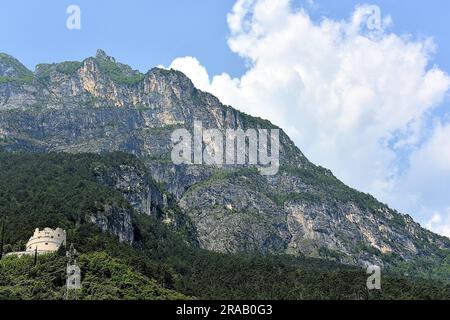 Mountain peaks of Riva del Garda Stock Photo