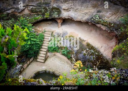 Antique roman thermal baths in Geoagiu-Bai, Romania Stock Photo