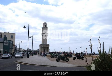 herne bay seaside town,isle of thanet,east kent,uk july 02 2023 Stock Photo