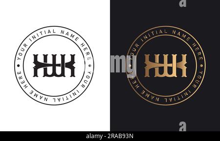 Luxury WX or XW Initial Monogram Text Letter Logo Design Interlocking WX Streetwear Monogram Fashion Monogram Stock Vector