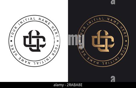 Luxury CU or UC Initial Monogram Text Letter Logo Design Interlocking CU Streetwear Monogram Fashion Monogram Stock Vector